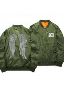 Мъжко яке бомбър на THE WALKING DEAD - WINGS GREEN